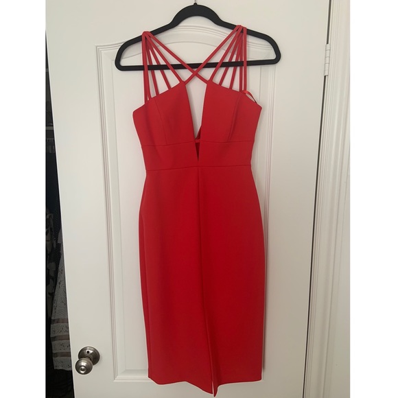 ⚠️SOLD⚠️ *NWT* BCBG Sidonia Womens Strappy Cocktail Dress - Picture 1 of 6